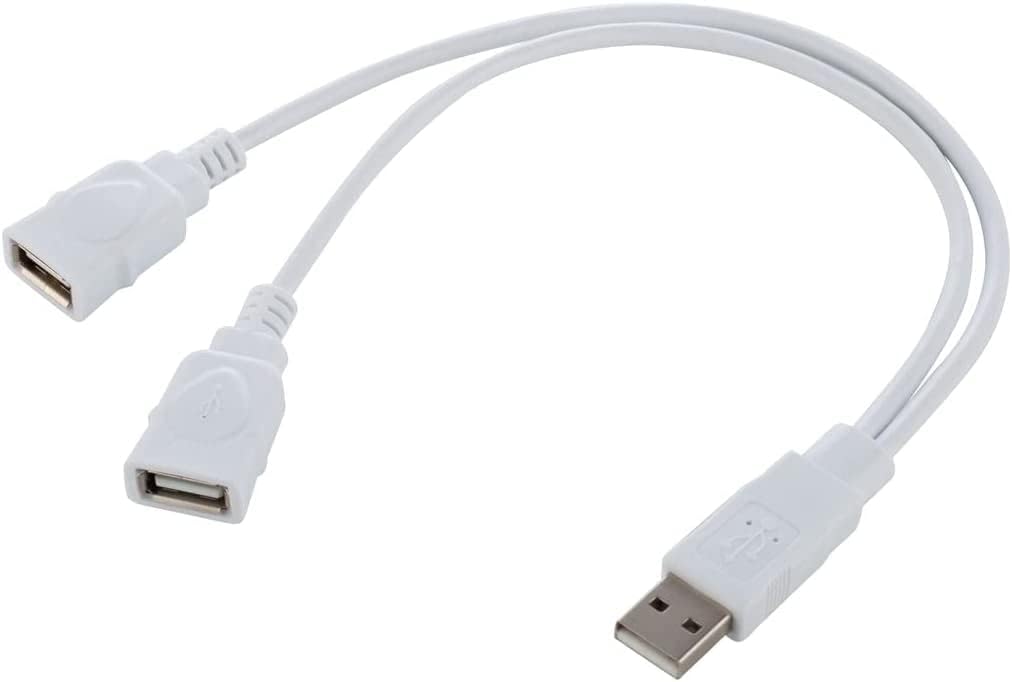 Amazon.co.jp: USB分岐器Yケーブル、USB 2.0 Aオス対2両メス延長線アダプタケーブル、30 cm、自動車、携帯電話 ...