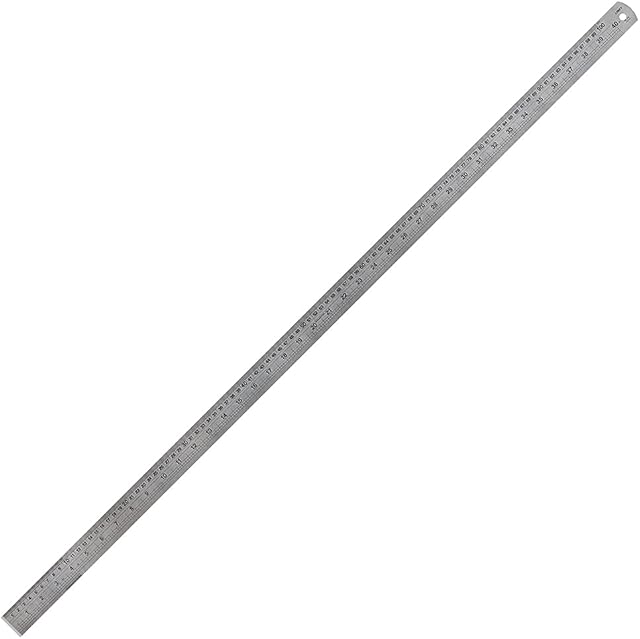 Linex Metre Ruler, Stainless Steel, with Imperial and Metric Markings