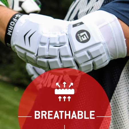 G-Form Unhinged Lacrosse Arm Pads (1 Pair), White, Adult Xl #TOP3