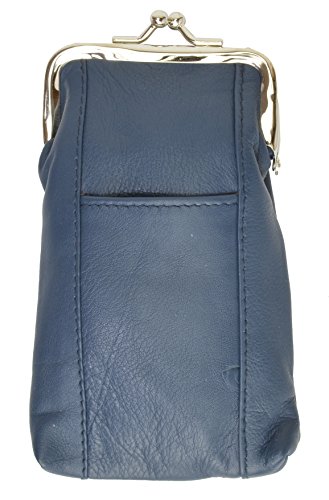 MARSHAL Wallet Cigratte Case Holder With Clasp Closure (Blue)