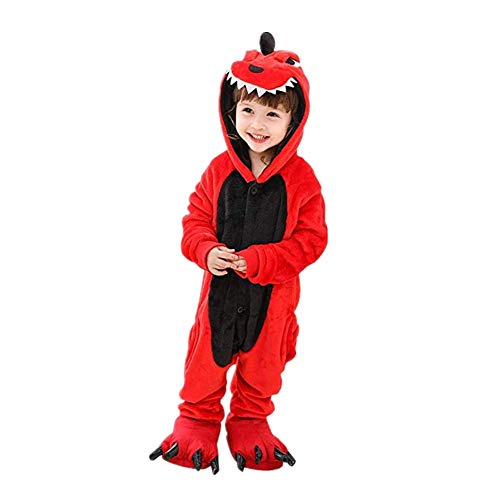 Nyyi Halloween Kostüm Kinder Cosplay Schlafanzug Dinosaurier-Schlafanzug Entwickelt für Kinder von 2 bis 12 Jahren Cover