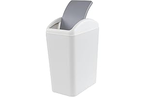4.5 Gallon Gray Swing Top Trash Can