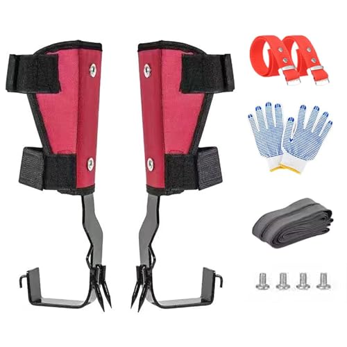 GAOXIAO Professional Tree Climbing Spikes Set, Upgraded 2 Cl