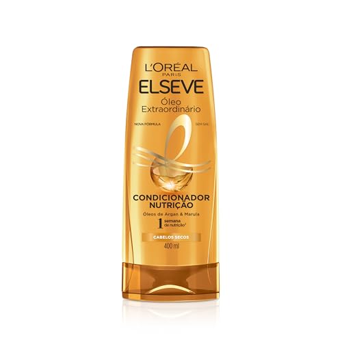 L'Oréal Paris Elseve Condicionador Óleo Extraordinário Nutrição, Brilho e Maciez Intensos, 400ml