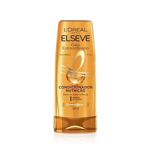 L'Oréal Paris Elseve Condicionador Óleo Extraordinário Nutrição, Brilho e Maciez Intensos, 400ml