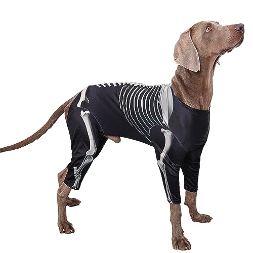 Disfraz de Esqueleto para Perro Grande DLOULP miniatura 4