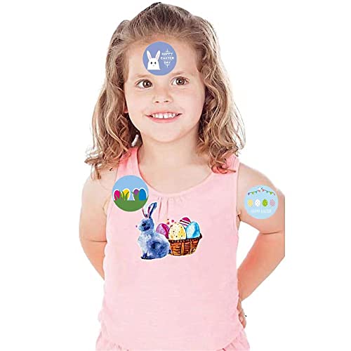 500Pcs Easter Stickers Labels Roll 1Inch 8 Designs Round Easter Eggs Tags Adhesive Cute Rabbit Decorative Envelope Seals Stickers For Cards Gift Envelopes Boxes (1 Inch Easter) #TOP4