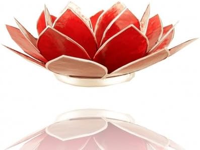 Trimontium Tea Light Holder, Aluminium, Red