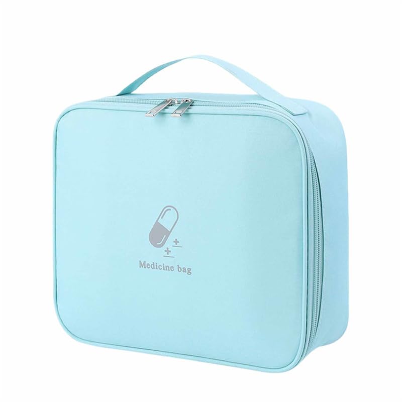 Borsa Medica Portatile Scatola Medica in Tessuto Kit di Pronto Soccorso Medico da Viaggio Kit Medico di Emergenza for Studenti all'aperto for la casa (Color : A L Blue)