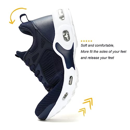 Image of Kapsen Men's Air Running Shoes Lightweight Breathable Walking Shoes Non Slip Fashion Sneakers Mesh Workout Casual Sports Shoes