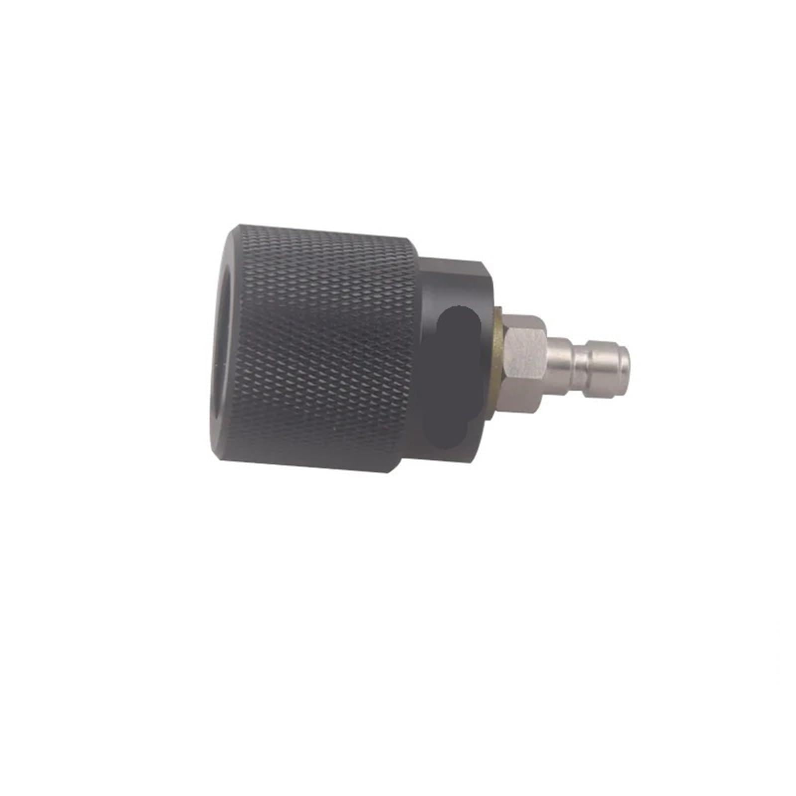 1 szt. czarny aluminiowy G1/2-14 8MM QD męski żeński szybkozłącze butli gazowej wypełnienie adapter złącza akcesoria do akwarium (męski)
