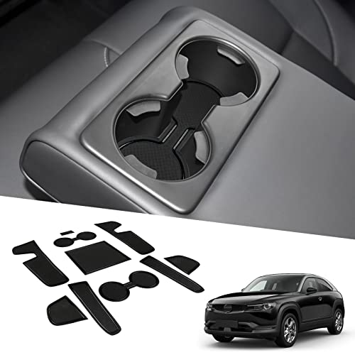 SHAOHAO Tappetini Compatibile con Toyota Yaris Cross SUV 2021-2025 Anti-polvere antiscivolo Supporto tazza interno Tappetini Antiscivolo AntiGraffio in Gomma toyota yaris accessori nero