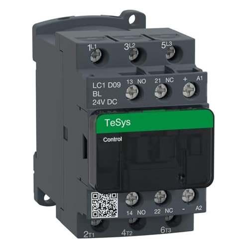 Contacteur tripolaire CA 9 A pour réduire la chaleur des armoires 24V CC