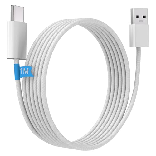 Car Carplay Cable USB C for iPhone17 16,1M USB A to USB C Woven Car Charger Cord Compatible for Apple iPhone 17 16 Pro max Plus 16e,Android Auto USB Charging Cable for Samsung S25 S24 Ultra,White
