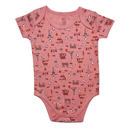 Image of LuvLap Baby Boys & Girls 100% Cotton Half Sleeve Romper /Bodysuit, Pack Of 3