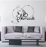 Namaste Feathers Vinyl Wall Sticker Creative Interior Home 