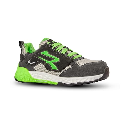 U-Power Bran ESD Scarpa Antinfortunistica S1PS Hi HRO FO SR, Tomaia U-Knit, Metal Free, ULTRALEGGERE (Sistema Taglie Calzature EU, Adulto, Uomo, Numero, Media, 44)