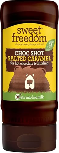 Sweet Freedom Choc Shot Salted Caramel- Refined Sugar Free Chocolate Syrup for Coffee Milkshakes & Baking High Fibre Vegan Only 13 Calories Per Teaspoon (Pack of 1)