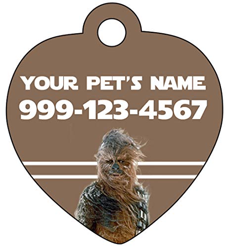 Chewbacca Pet Id Tag for Dogs & Cats Personalized w/ Name & Number - //coolthings.us