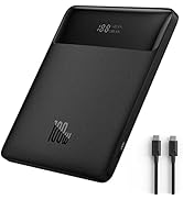 Powerbank Laptop Baseus PD 100 W 20 000 mAh USB C Power Bank Slim externa batterier QC 4.0 snabbl...