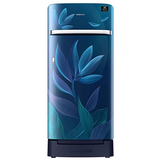 Samsung 198 L 5 Star Inverter Direct-Cool Single Door Refrigerator (RR21T2H2W9U/HL, Paradise Blue, Base Stand with Drawer)