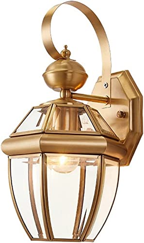 Lanterne murale en cuivre applique extérieure E14 luminaire jardin et balcon