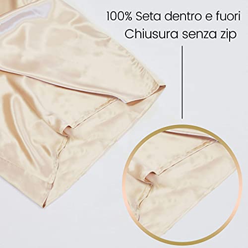 OFFTOPIC 100% Anti-frizz and Anti-Wrinkle Silk Pillowcase, 22 Momme OekoTex Certified Antibacterial - Image 3
