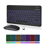 Design ultra fin et léger : ensemble clavier et souris sans fil ultra-fin, vous pouvez mettre le clavier et la souris dans votre mallette, sac à main ou sac à dos à volonté. Il peut toujours être utilisé facilement dans le plus petit bureau et dispose de votre propre espace.