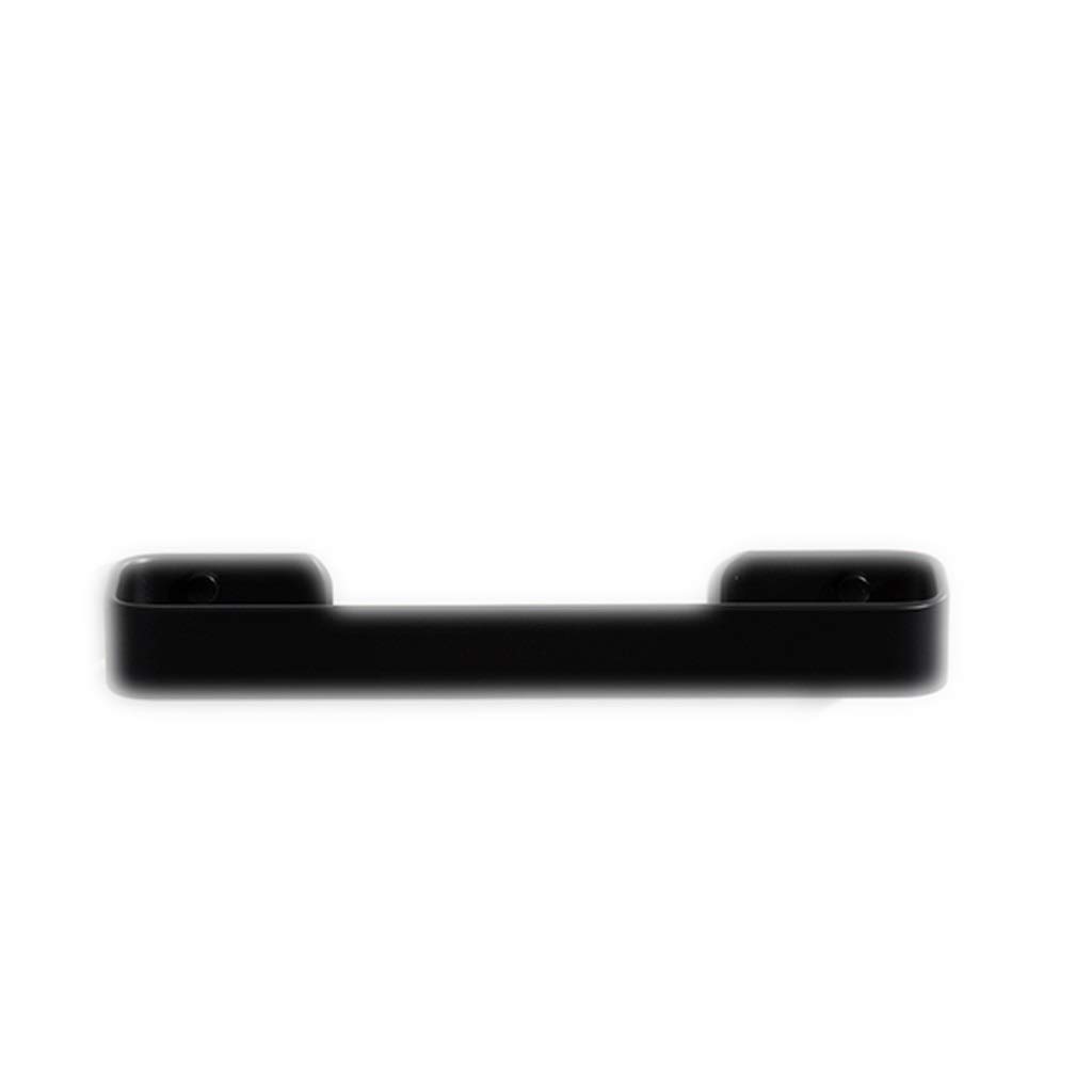 JvFbjLF Towel Ring Punch-free/screw Insert 20/30/40/50/60cm Black Bathroom Towel Rack Towel Ring Single Pole(30cm)