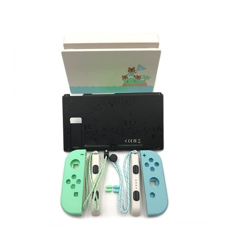 [Parti di videogiochi] Cangkang Pengganti for Nintendo Switch Konsol Penyeberangan Binatang Terbatas Cangkang Perumahan Joy-Con Penutup Caseing Dok TV Dasar Pengisi Daya [Sostituire] ( Size : No frame