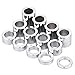 YDLMT 13 Pieces Chrome Motorcycle Wheel Axle Spacer Kit I.D. 1