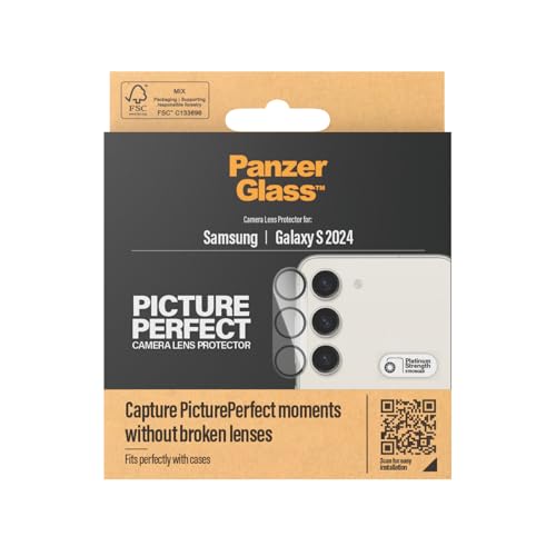 PanzerGlass Hoops Camera Lens Protector Samsung Galaxy S24 | S23 | S23 Plus | Black