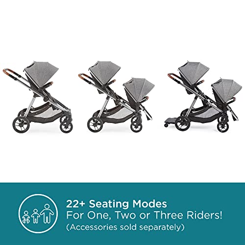 Contours Legacy Convertible Baby Stroller And Toddler Stroller Single-To-Double Options, Reversible Seats, Upf 50 Sun Canopy, Height Adjustable Handle, 5-Point Safety Harness - Graphite Gray #TOP1