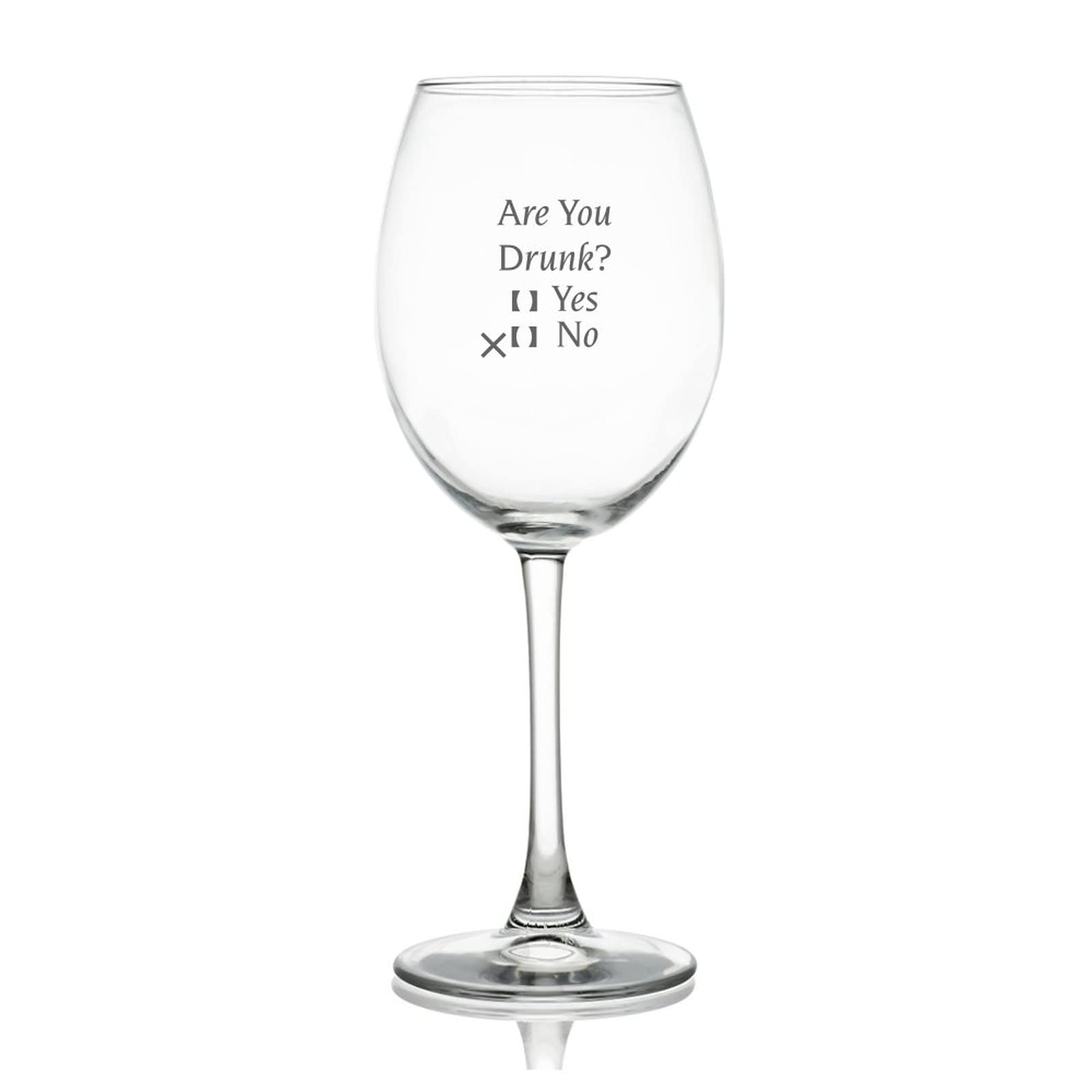 Verre à vin rouge gravé humour de 481,9 g pour une dégustation optimale