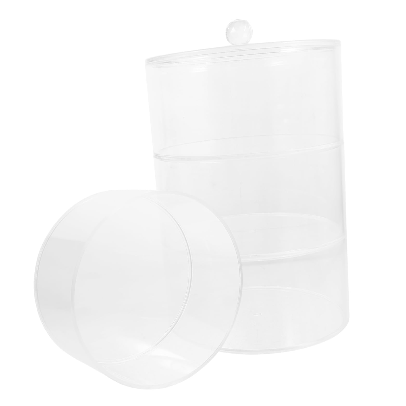 LIFKOME Boîte à Bijoux en Acrylique Transparent à Quatre Niveaux, Montre