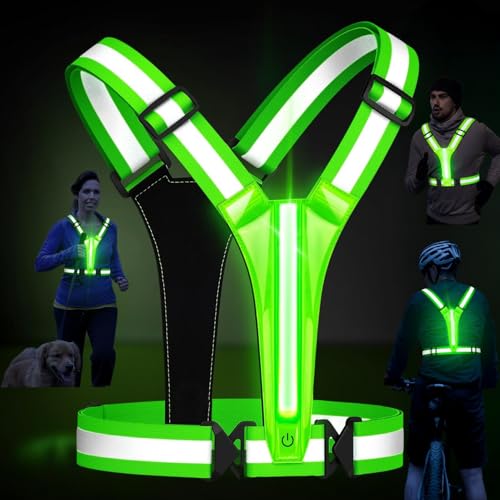 EverVanz ランニング用LED反射ベスト USB01