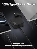 MJXYXCDH Universal 100W USB C Laptop Charger Compatible with Lenovo ThinkPad, Yoga, HP, Acer, Asus and All USB-C Device, Charge Type-C 100W 96W 90W 87W 65W Device - Image 3