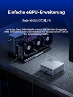 MINIS FORUM X1 Lite-255 Mini-PC mit AMD Ryzen 7 255 (8C/16T), Radeon 780M, 32GB DDR5 RAM 1TB SSD, WiFi 6E & 2.5GbE LAN, OCuLink eGPU, HDMI+DP+USB4 Triple Display, 4× USB-A – Ansicht 6