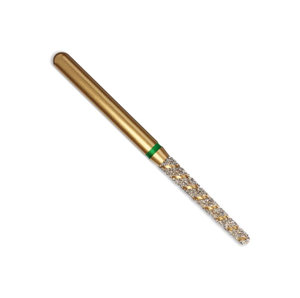 Coltene Whaledent 60032235 Alpen Turbocut Round End Taper Supercoarse Grit Black Diamond Burs 5/Pk