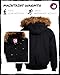 CANADA WEATHER GEAR Men’s Big & Tall Winter Jacket - Heavyweight Bomber Parka Coat Jacket for Big and Tall Men (Sizes: M-5X), Size Large, Raven Black