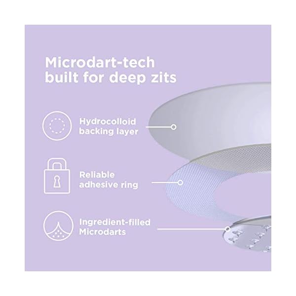 HYPERFADE-by-ZitSticka-Microdart-Patch-to-Fade-Post-Zit-Dark-Spots ZitSticka Hyperfade Acne Patches for Face - World's Most Potent Pimple Patch with Fast-Acting Microdarts - Starts Working within 2 Hours for Deep, Early-Stage Zits & Blemish - 12 Count