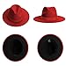 Wide Brim Fedora Hats for Women & Men Classic Dress Panama Hat Adjustable Felt Hat with Band