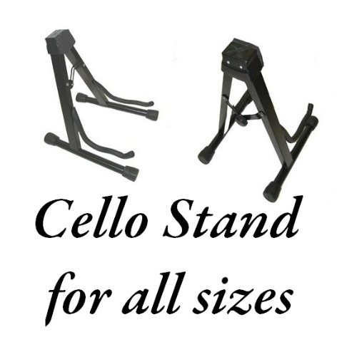 Merano 1/2 Size Student Cello with Hard Case, Bag and Bow+2 Sets of Strings+Cello Stand+Black Music Stand+Metro Tuner+Rubber Mute+Rosin