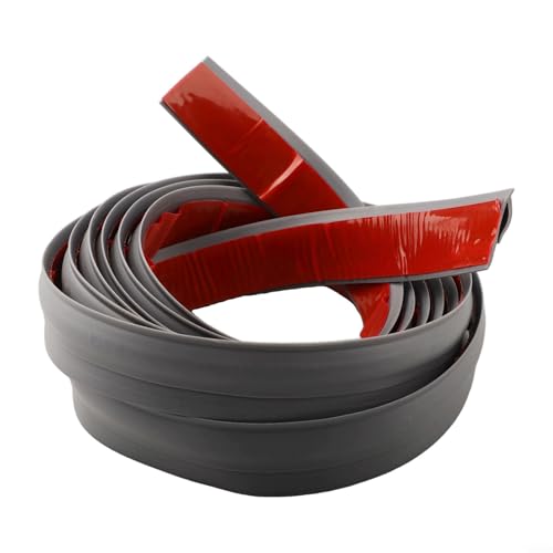 Bande de bord de moquette de 3 mètres de long, solution efficace en TPE pour la protection contre l'humidité (gris foncé)