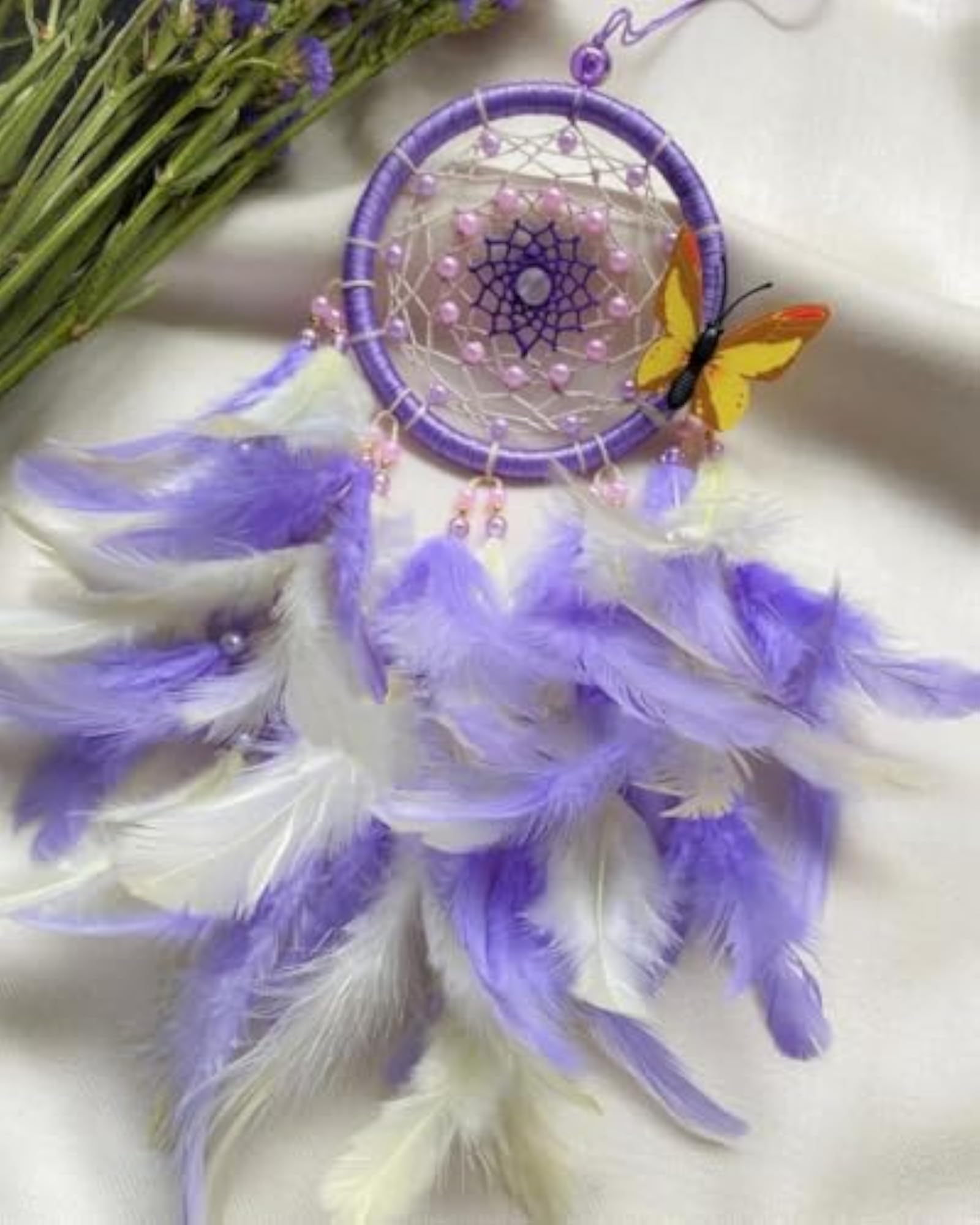 4INCH Purple Dream Catcher for Home Decor