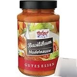 usy Bundle für Hofgut Nudelsauce Basilikum (490g Glas) + usy Block