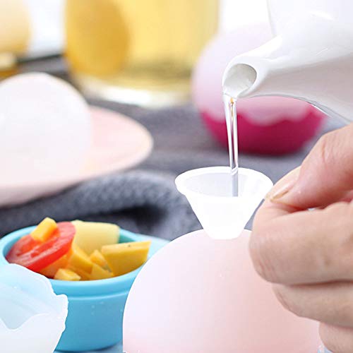 KongNai 4 Sizes Kitchen Funnel Set, Food Grade Silicone Collapsible Funnel, Funnels for Kitchen Use Filling Bottles, Canning, Cooking, and Water Powder Transfer - Thumbnail 7