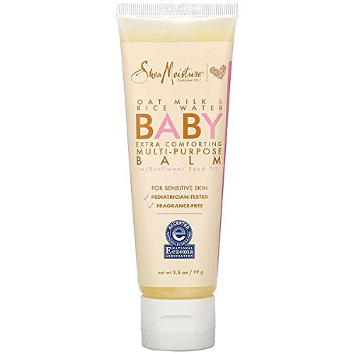 SHEA MOISTUREBaby Multi-Purpose Balm, Oat Milk & Rice Water, 3.5 oz (99 g),