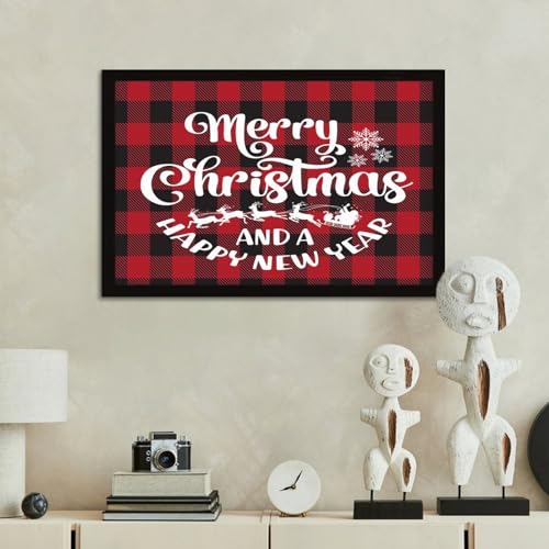 Panneau mural en bois Merry Christmas déco de Noël intérieure - 3