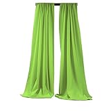 New Creations Fabric & Foam Inc, 5 Feet Wide by 9 Feet High Polyester Backdrop Drape Curtain Panel -...